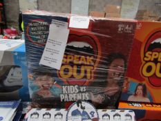 Hasbro Games - Speak Out - Kids Vs Parents Game - Unused & Boxed.