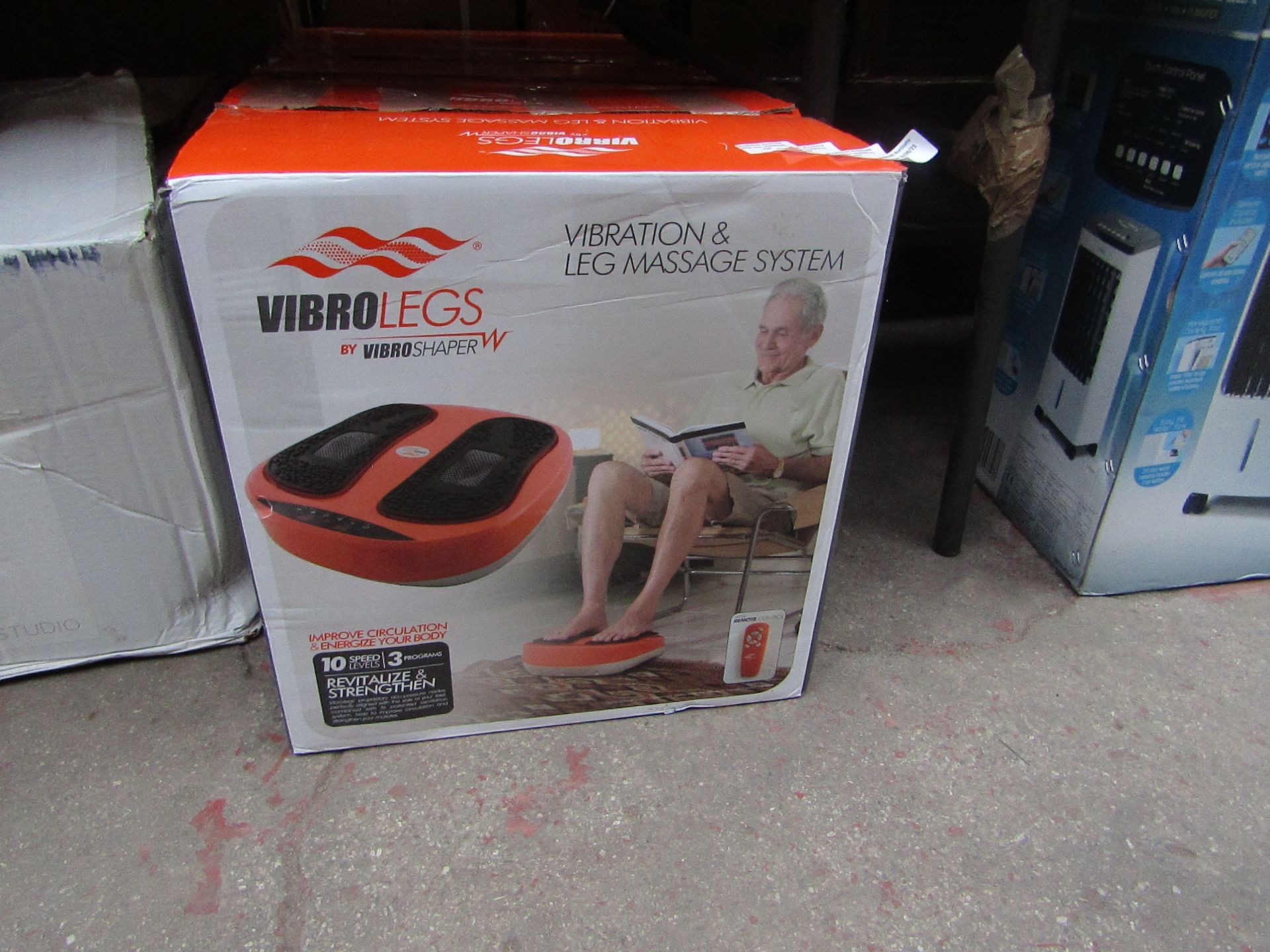 | 1x | VIBROLEGS VIBERATION & LEG MASSAGE SYSTEM | UNCHECKED & BOXED | NO ONLINE RESALE | SKU - |