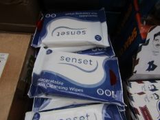 10x Senset Maceratable Skin Cleansing Wipes - New & Sealed