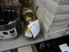 B&Q - Brass Effect Pear Trinket Pot - Unused, No Packaging.