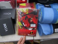 6x Disney Pixar - Incredibles 2 A5 Spiral Notebook - New & Packaged.