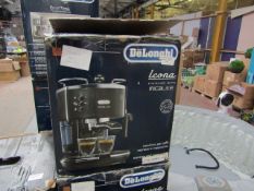 DELONGHI - Icona Micalite ECOM311.BK Coffee Machine – Black - Item Powers On, Unchecked For