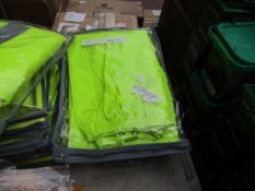 2x Unbranded - Hi-Vis Green Work Trousers - Size XL - Unused & Packaged.