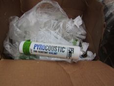 6x FSI - Pyrocoustic Fire Resistant Sealant - 310ml Tubes - Unused.