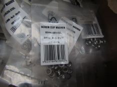 20x Packs of Screw Cup Washers - 3.5mm - QTY 25 a pack