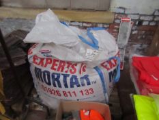 1-Ton Bag Containing Cemex - Mortar - Unused, Good Condition.