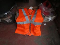 1x Orange Hi Vis Jacket - L - New & Packaged