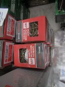 8x packs of Multipurpose Wood Screws - 3.0x25mm - 200 per pack - New & Boxed