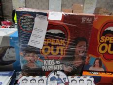 Hasbro Games - Speak Out - Kids Vs Parents Game - Unused & Boxed.