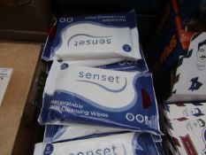 10x Senset Maceratable Skin Cleansing Wipes - New & Sealed