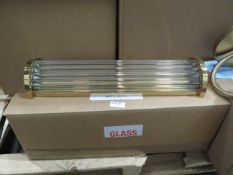 Chelsom Long Glass Wall Hung Lamp