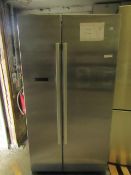 Bosch American Fridge Freezer, Tested working for coldness, small dent and blemish on the front