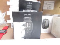 | 1X | PEBBLE STEEL SERIES SMART WATCH | UNTESTED & BOXED | COMES WITH CHARGER CABLE |