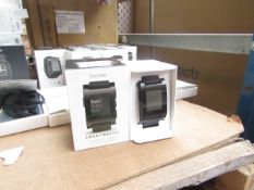 | 1X | PEBBLE SMART WATCH - BLACK | UNTESTED & BOXED | COMES WITH CHARGER CABLE |