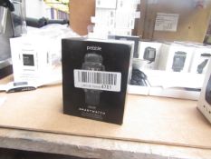 | 1X | PEBBLE STEEL SERIES SMART WATCH | UNTESTED & BOXED | COMES WITH CHARGER CABLE |