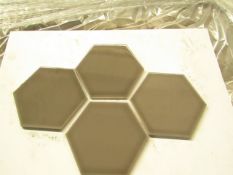 10x Packs of 50 150x173 Savoy Caraway Gloss Hexagon SAV04A, AAH150SAV04A050, brand new.RRP £50 a