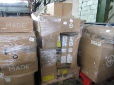 Mixed pallet of Made.com customer returns to include 19 items of stock with a total RRP of