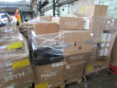 Mixed pallet of Made.com customer returns to include 15 items of stock with a total RRP of