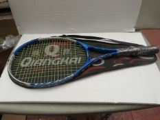 Qiangkai tennis racket, new and packaged.