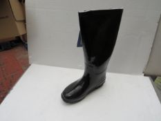 WB - Womens Thems Black Wellies - Size 39 - New & Boxed.