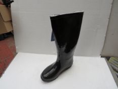 WB - Womens Thems Black Wellies - Size 39 - New & Boxed.