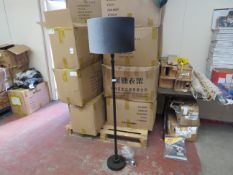 | 1X | COX & COX NAVY AND BLACK FLOOR LAMP | LOOKS IN GOOD CONDITION AND BOXED | RRP £250 |