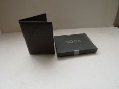 3x BOCA - Leather Passport Wallets with  RFID Blocking to Prevent Card Cloning (Various Designs) -