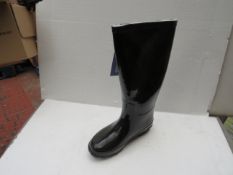 WB - Womens Thems Black Wellies - Size 39 - New & Boxed.