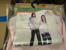 3x Party world ladies night jacket - size 8-10 - new & packaged.