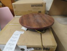 | 2X | SWOON LUNE WALL LIGHT IN WALNUT | LOOKS UNUSED AND BOXED | RRP £79 | TOTAL RRP £158 |