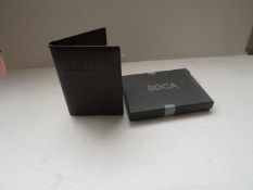 3x BOCA - Leather Passport Wallets with  RFID Blocking to Prevent Card Cloning (Various Designs) -