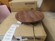 | 2X | SWOON LUNE WALL LIGHT IN WALNUT | LOOKS UNUSED AND BOXED | RRP £79 | TOTAL RRP £158 |