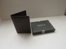 3x BOCA - Leather Passport Wallets with  RFID Blocking to Prevent Card Cloning (Various Designs) -