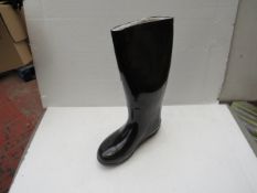 WB - Womens Thems Black Wellies - Size 39 - New & Boxed.