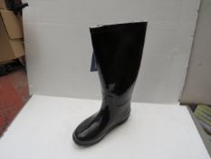 WB - Womens Thems Black Wellies - Size 39 - New & Boxed.