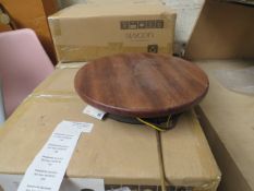 | 2X | SWOON LUNE WALL LIGHT IN WALNUT | LOOKS UNUSED AND BOXED | RRP £79 | TOTAL RRP £158 |