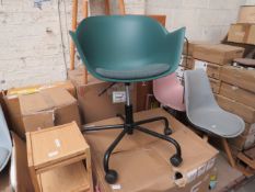 | 1X | MADE.COM KENNA TUB OFFICE CHAIR, DARK GREEN | LOOKS NEW & BOXED | RRP £229 |