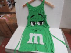 2x M&M Green 1 piece tank dress - size 13-16 - new & packaged.