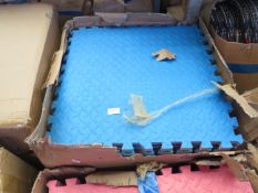 1x Box containing approx 20 foam floor mats - unchecked & boxed.