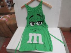 2x M&M Green 1 piece tank dress - size 13-16 - new & packaged.