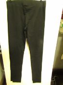 2 x Rachel Roy Black Cotton Comfort Leggings - Medium - New with Tags