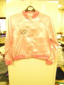 1 x Party World Pink Ladies Night Satin Jacket size 12/14 new & packaged