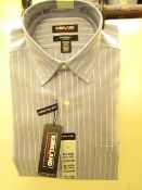 Kirkland Signature Custom Fit Shirt - Blue Stripes - 16" Collar x 34/35