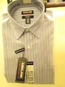 Kirkland Signature Custom Fit Shirt - Blue Stripes - 16..5" Collar x 32/35