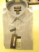 Kirkland Signature Custom Fit Shirt - Blue Stripes - 16..5" Collar x 34/35 -