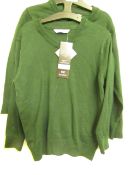 2x girls 2piece school cardigan green - size 10/11 - new but might have security tags on.