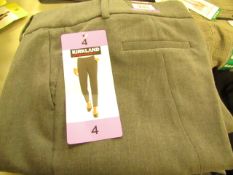 Kirkland Signature Ladies Pants - Size 4 - Grey - New with tags