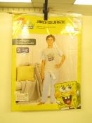 Spongebob Pyjama Set - 7-8 Years - New & Packaged