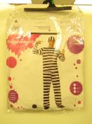 3 x Adult Fancy Dress The Prisoner size Med new & packaged