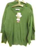 3x girls 2piece school cardigan green - size 3/4 - new but might have security tags on.